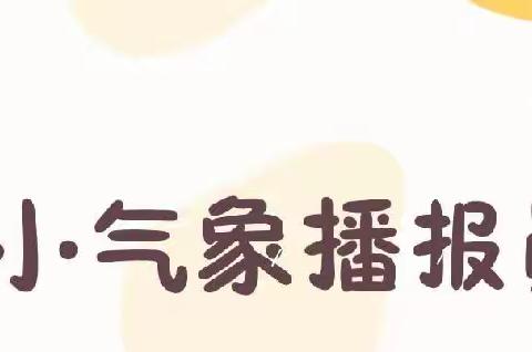 小小气象播报员、天气早知道——小二班天气预报第四十二期