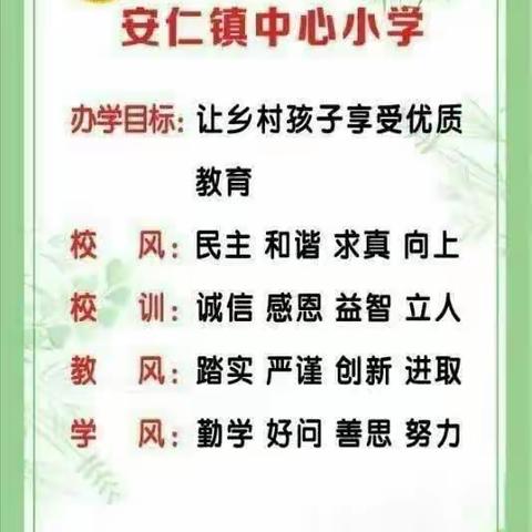 心中有法   行为有度——安仁镇中心小学“遵法，学法，守法永远在路上”普法宣传进校园活动