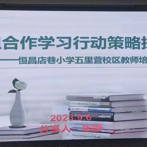 小组合作学习行动策略探究——恒昌店巷小学五里营校区教师培训