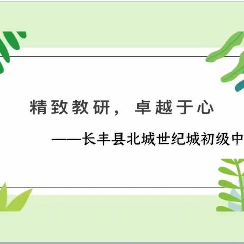 思政新星展风采 品质研讨促提升——长丰县南部教研二片初中道法“教坛新星”展示课活动