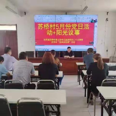 东阿镇苏桥村开展“学习宣传贯彻党的二十大精神”宣讲活动。