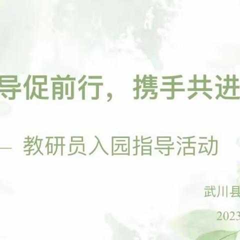 “驻园指导促前行，携手共进绽芬芳”——武川县第二幼儿园教研员入园指导活动