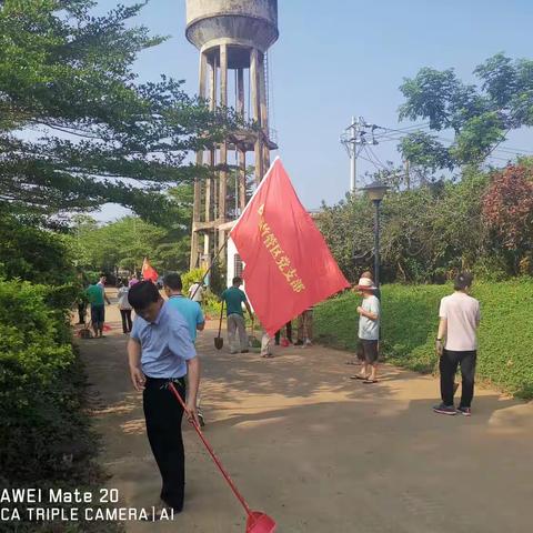 松涛分局黄竹管理区党支部联合白莲党总支沙吉支部开展“悟初心、强党性、 学思想、见行动”主题党日活动