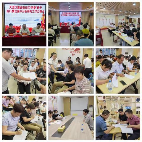 建设街社区召开“两委”班子运行情况届中分析研判工作汇报会