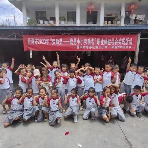 普洱市2023年“劳动美——我是小小劳动者”职业体验社会实践活动普洱市思茅区第三小学 一年级239班