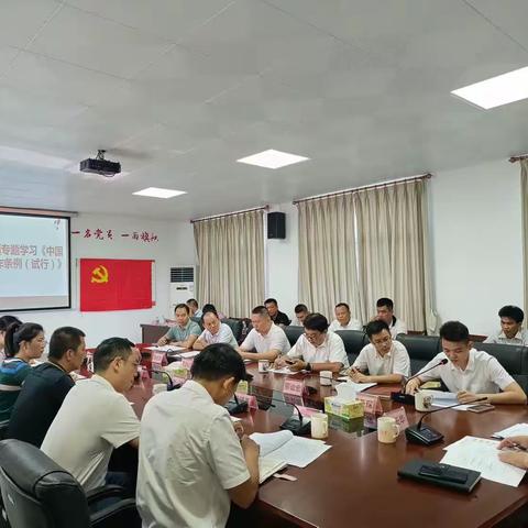 红旗镇组织开展《中国共产党支部工作条例（试行）专题学习