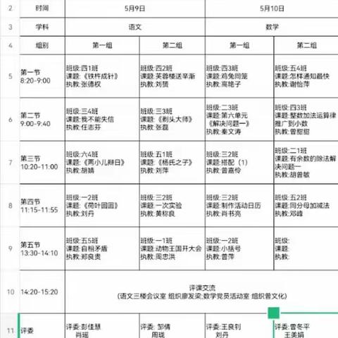 吉安市青原区富田镇文山小 学          2022-2023学年度第二学期常态课竞赛教师风采展