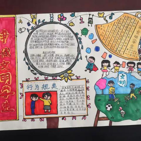 《践行学生守则，争做文明学生》绘画展