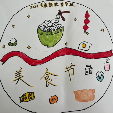 设计一个“六一”美食节摊位招牌——东康新教育学校三年级数学组