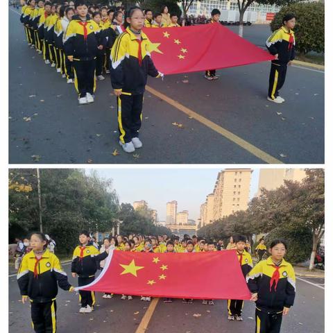 关爱学生幸福成长 临漳县第七小学升国旗活动掠影