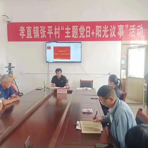 孝直镇张平村召开学习党的二十大精神宣讲报告会