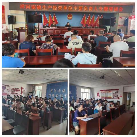 洋河南镇召开生产经营单位主要负责人专题培训会