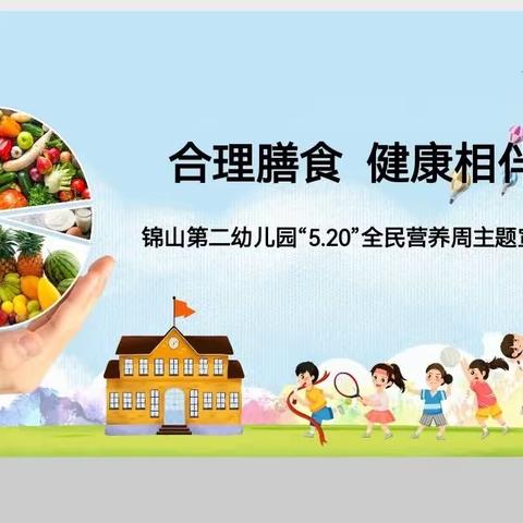 “合理膳食，健康相伴”暨锦山第二幼儿园“5.20”全民营养周主题主题宣传活动