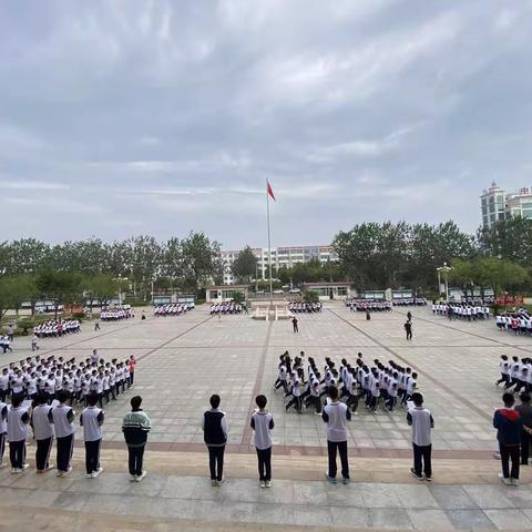 阳光跑操比赛 尽显青春风采      ——2023年博兴县实验中学教育集团体育艺术节跑操比赛