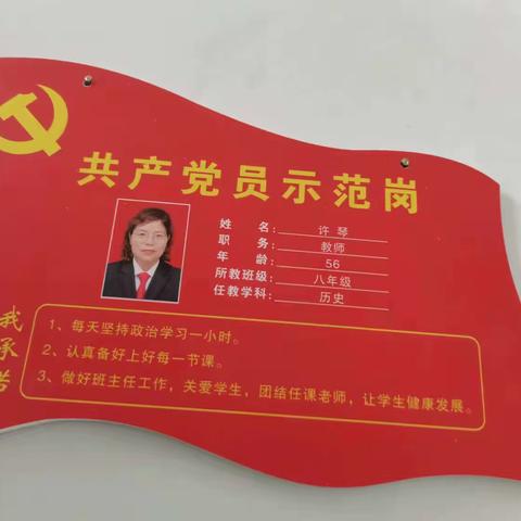 孟津区城关镇第一初级中学党员风采——许琴