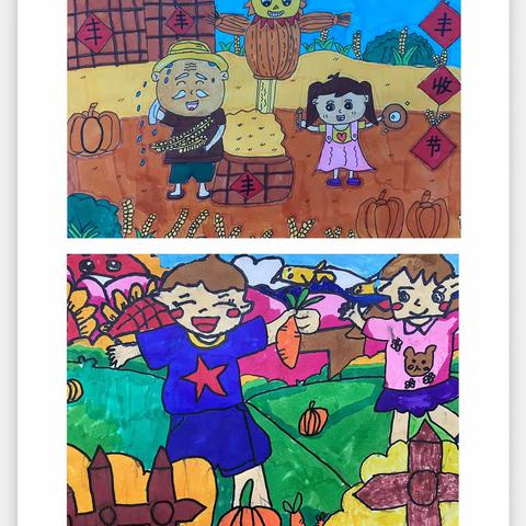 立足双减 童心荡漾—扣河子镇中心校社团活动儿童画篇