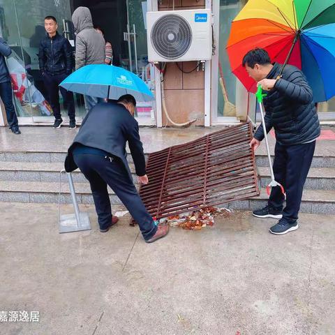 许商街道力诺社区助力门前五包
