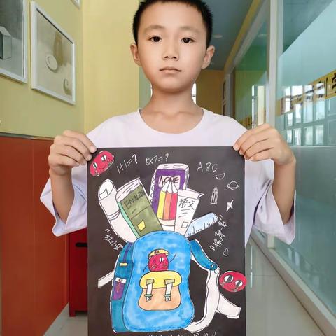 【7-1】儿童画《我的新书包》