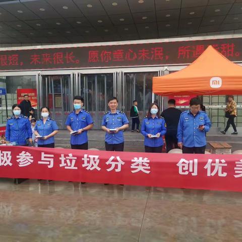 沧州市南皮县                               开展垃圾分类上街宣传活动