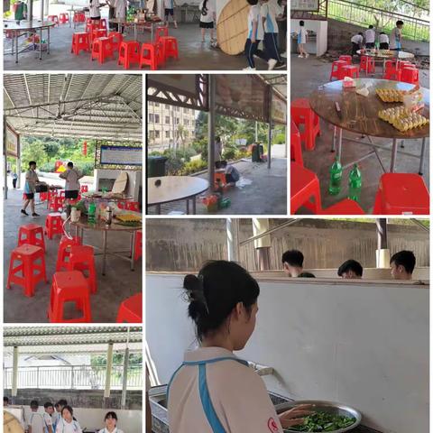 我来当大厨---大井中学初二（6）班校园野炊劳动实践活动