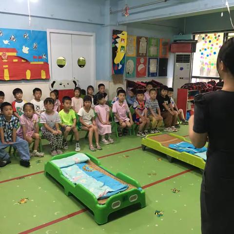 2023年大三班下学期幼小衔接活动——我是自理小能手之叠被子比赛