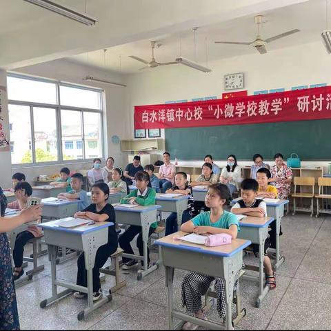 以研促教 以教促研 ——白水洋镇中心校“小微学校教学”研讨活动