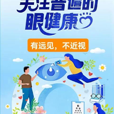 大荔县羌白中心卫生院进校园宣传“2024年6月6日是第29个全国爱眼日”宣传主题：关注普遍的眼健康。