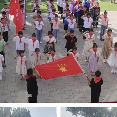 唐县北总希望小学少先队员入队仪式庄严而精彩，欢迎走进我们的现场～