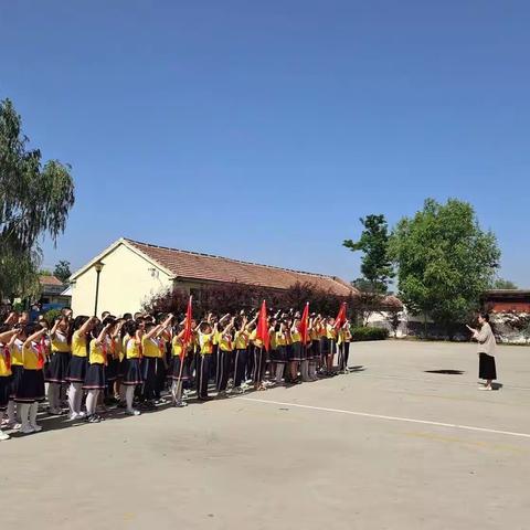 神头镇皂户杨小学 | 党心润童心，心向红领巾