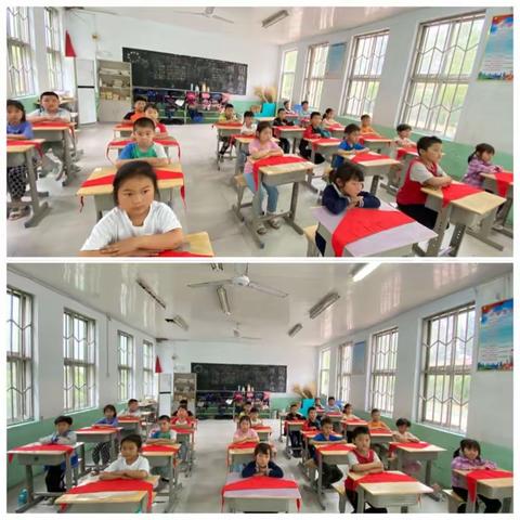 昌乐县经济开发区马家河小学“学习二十大，争做好队员。”2022级首批少先队员入队仪式