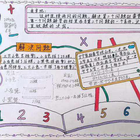 【创编数学第1期】提出一个两问的数学问题，并画图列式解决