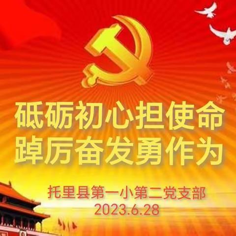 “砥砺初心担使命 踔厉奋发勇作为”                主题党日活动