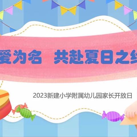 以爱之名，赴夏日之约 —— 新建小学附属幼儿园半日家长开放日活动