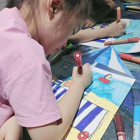 彩虹画室2023暑假绘画班第8课总结