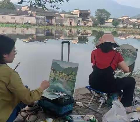 青山列画屏 夏日艺同行——青岛普高、中职美术骨干教师屏山写生实录
