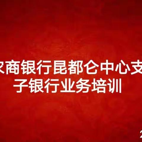 培训学习强技能，凝心聚力促发展--昆都仑中心支行电子银行业务知识培训