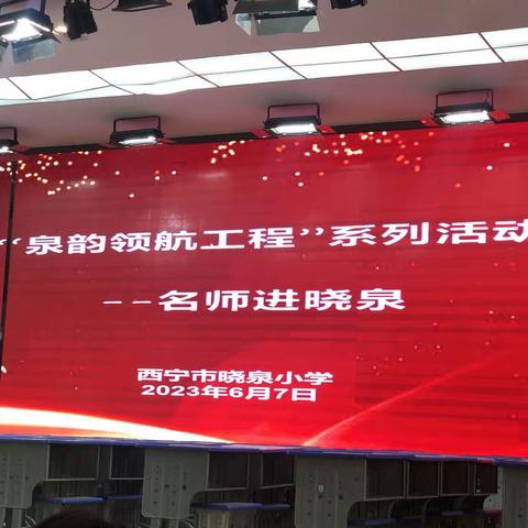 聚焦整本书阅读，探究导读课模式——“泉韵领航工程”系列活动之名师进晓泉