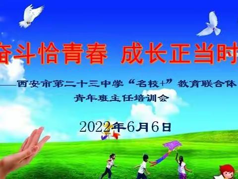 奋斗恰青春，成长正当时——      市23中举办青年班主任培训会