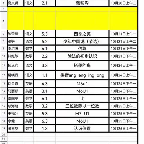 聚焦课堂  砥砺前行 ---永乐路小学听评课活动