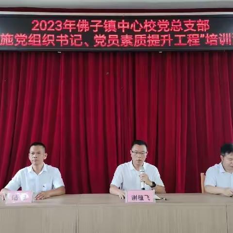 踔厉奋发启新程 勇毅前行担使命——2023年佛子镇中心校党总支部"实施党组织书记、党员素质提升工程"培训活动