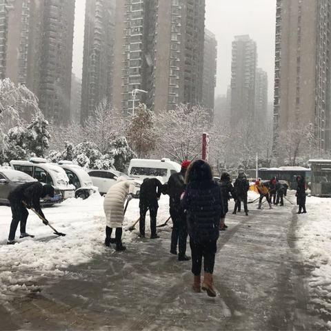 2018.1.4早晨上班第一件事铲雪