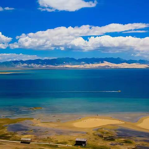 青海茶卡盐湖景色(含视频短片）