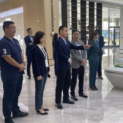 副区长焦霄黎到官扎营调研万虹中心项目