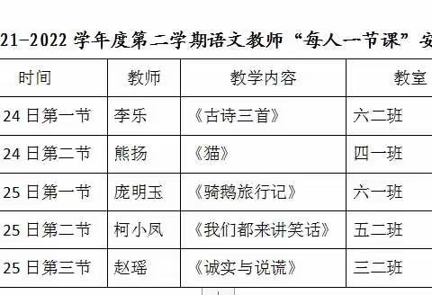 阳春三月，“语”我同行——雁塔区西姜村小学语文教研组开展校内公开课活动