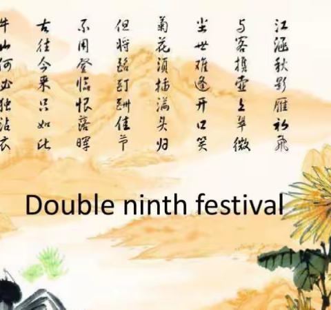 Let me tell you---Double Ninth Day