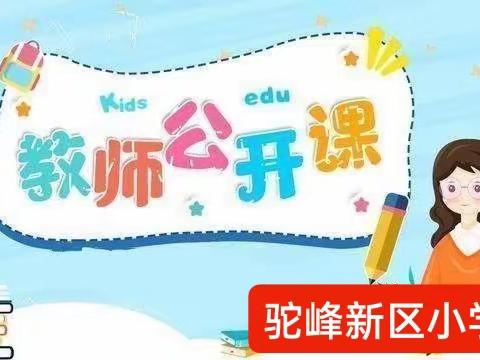 “新教师、新课标、新理念”驼峰新区小学新进语文教师展示课