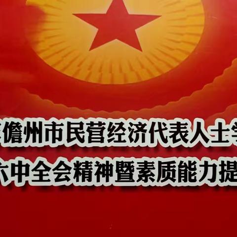 2021年儋州市民营经济代表人士学习贯彻党的十九届六中全会精神暨素质能力提升专题培训班