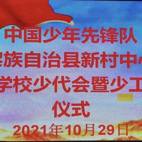 中国少年先锋队陵水黎族自治县新村中心小学第一次代表大会暨少工委成立仪式