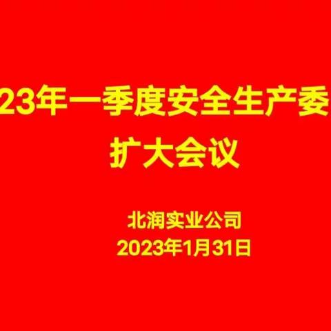 北润实业公司召开一季度安全生产委员会扩大会议