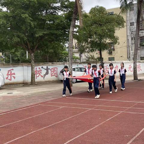 建设绿色校园，营造绿色环境——【海燕教育集团·高坡小学分校】春季第十一周升旗仪式